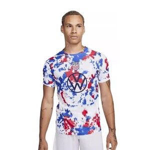 NIKE USA Dri-FIT World Cup Pre-Match Soccer Top Jersey USMNT DM9553-101 Size XL